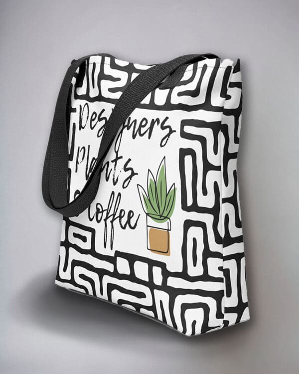 Designers Plants and Coffee Tote bag