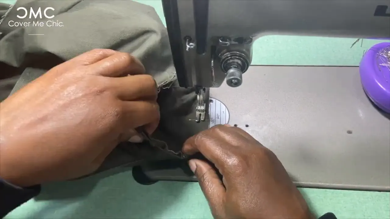 Easing the sleeve cap and sewing the sleeve into the armhole